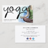 Moderner Yoga-Trainer Visitenkarte (Vorne/Hinten)