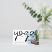 Moderner Yoga-Trainer Visitenkarte (Stehend Vorderseite)