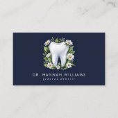 Moderner Zahnarzt Orthodontist Wasserfarbe QR Code Visitenkarte (Vorderseite)