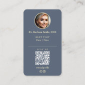 Moderner Zahnarzt Visitenkarte (Rückseite)