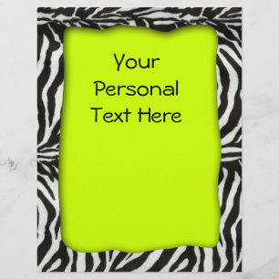 Moderner Zebra-Flyer Flyer