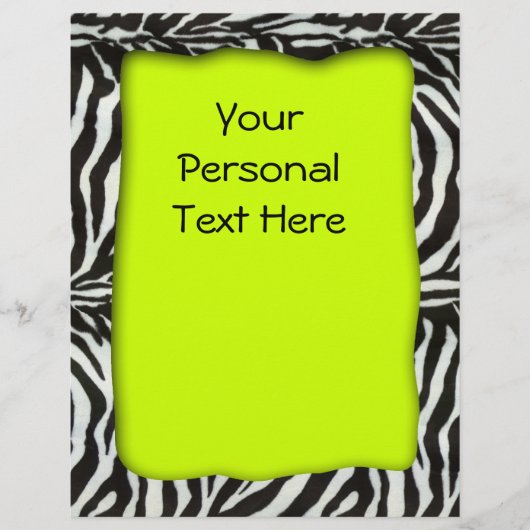 Moderner Zebra-Flyer Flyer (Vorne)