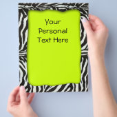 Moderner Zebra-Flyer Flyer (Hand)