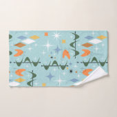 Moderner zeitgenössischer 50er abstrakte Sternexpl Badhandtuch Set (Handtuch)