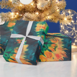 Moderner zeitgenössischer Geburtstag Teil Geschenkpapier