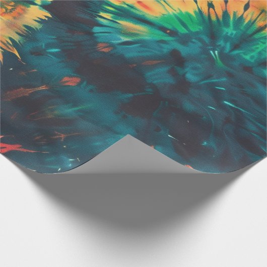 Moderner zeitgenössischer Geburtstag Teil Geschenkpapier (Ecke)