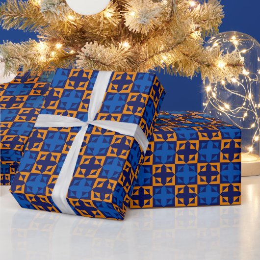 Moderner zeitgenössischer schicker Kindergeburtsta Geschenkpapier (Feiertage)