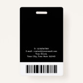 Moderner zertifizierter Notar-Agent Ausweis (Rückseite)