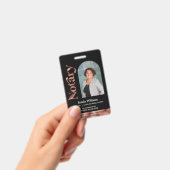 Moderner zertifizierter Notar-Agent Ausweis (Handheld)