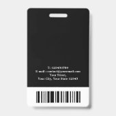 Moderner zertifizierter Notar-Agent Ausweis (Rückseite)