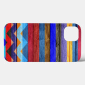 Moderner Zickzack Holzstreifen #2 Case-Mate iPhone Hülle (Rückseite (Horizontal))