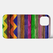 Moderner Zickzack Holzstreifen Case-Mate iPhone Hülle (Rückseite (Horizontal))