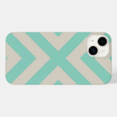 Moderner Zickzack Streifen Case-Mate iPhone Hülle (Rückseite (Horizontal))