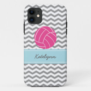 Moderner Zickzack Zickzack-Rosa-Volleyball iPhone Case-Mate iPhone Hülle