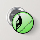 Moderner Zirkus-Akrobat Button (Vorne & Hinten)