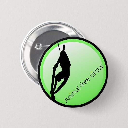 Moderner Zirkus-Akrobat Button (Vorne & Hinten)