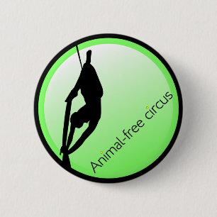 Moderner Zirkus-Akrobat Button