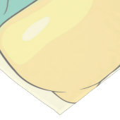 Moderner Zitronenfrüchte Sommergelb Personalisiert Großer Tischläufer (Ecke)