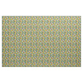 Moderner Zitrus Mitte des Jahrhunderts Stoff (Yard (91,4 cm))
