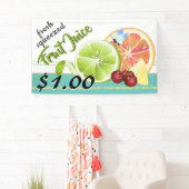 Moderner Zitrusfrüchte-Zitronenständer Banner (Insitu)