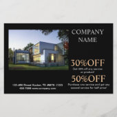 Moderner Zuhause Construction Builder Real Anwesen Flyer (Vorne)