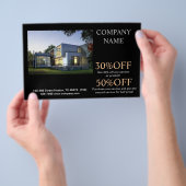 Moderner Zuhause Construction Builder Real Anwesen Flyer (Handgriff)