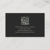 Moderner Zuhause-Reinigungsservice QR-Code Visitenkarte (Rückseite)