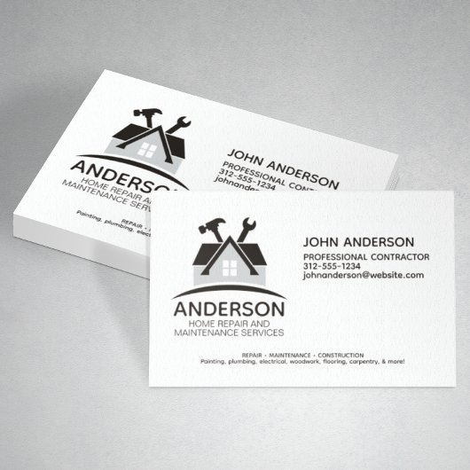 Moderner Zuhause-Reparaturservice Visitenkarte