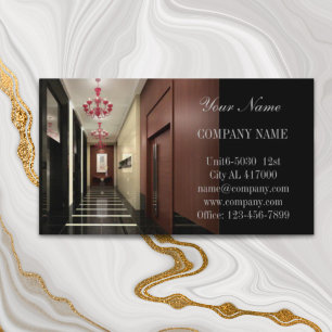 Moderner Zuhause Stager Renovierung Innenarchitekt Visitenkarte