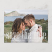 Moderner Zwei Foto Einfaches Minimalistisches QR-C Postkarte (Vorderseite)