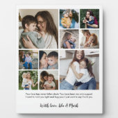 Modernes 10-Foto-Collage-Geschenk für Mama Fotoplatte (Vorderseite)