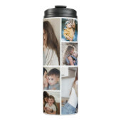 Modernes 10-Foto Collage Geschenk für Mama Thermosbecher (Vorderseite)