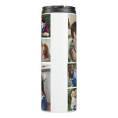 Modernes 10-Foto Collage Geschenk für Mama Thermosbecher (Rückseite)