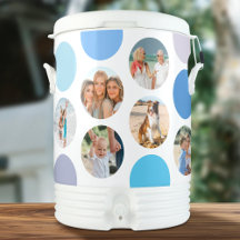 Modernes 12 Foto Polka Dot Blue Iglu 1 Gallon