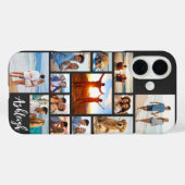 Modernes 13-Foto Collage Script Benennen Sie Ihre  Case-Mate iPhone Hülle (Rückseite (Horizontal))