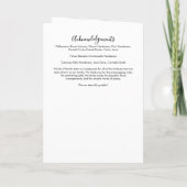 Modernes 16-Foto-Folded-Beerdigung-Programm Programm (Rückseite)