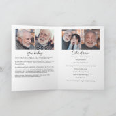 Modernes 16-Foto-Folded-Beerdigung-Programm Programm (Innenseite)