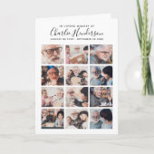 Modernes 16-Foto-Folded-Beerdigung-Programm Programm (Vorderseite)