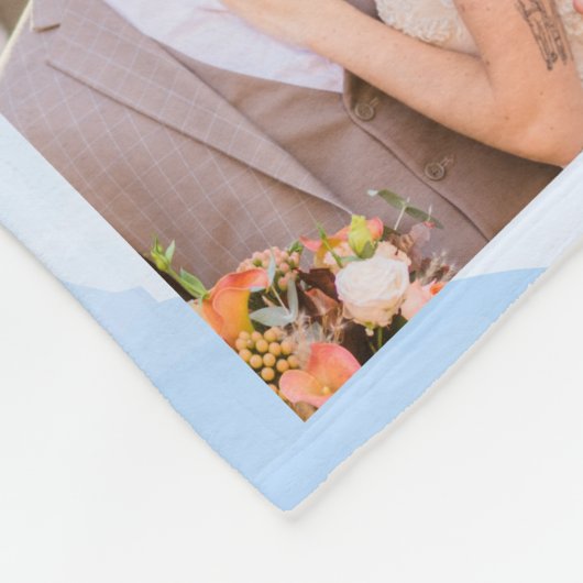 Modernes 17-Foto Collage, sanftes Fleece Blanket (Ecke)