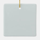 Modernes 1. Weihnachtsjunge Foto Foliage Keramikornament (Rückseite)