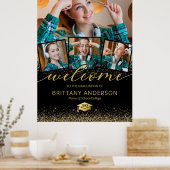 Modernes 2023 Abschluss Foto Willkommen Poster (Küche)