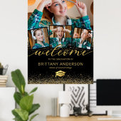 Modernes 2023 Abschluss Foto Willkommen Poster (Heimbüro)