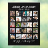 Modernes 25-Foto Collage Memorial Fensteraufkleber (Blatt 3)