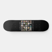 Modernes 25-Foto Collage Memorial Skateboard (Horizontal)
