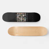 Modernes 25-Foto Collage Memorial Skateboard (Horizontal)
