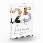 Modernes 25. Hochzeitstag 2 Fotoblock (Links)