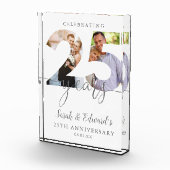 Modernes 25. Hochzeitstag 2 Fotoblock (Rechts)