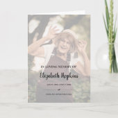 Modernes 2-Foto-Programm für die Gedächtnisbeerdig Programm (Vorderseite)