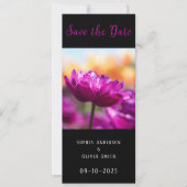 Modernes 2 Foto Schwarz Save The Date (Vorderseite)