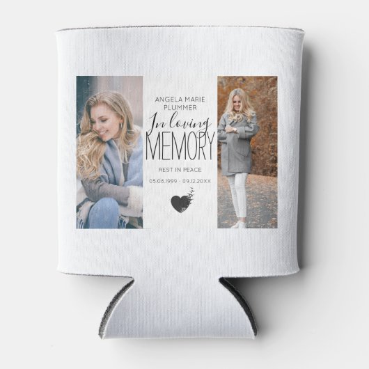 Modernes 2-Foto-Tribut Dosenkühler (Vorderseite)